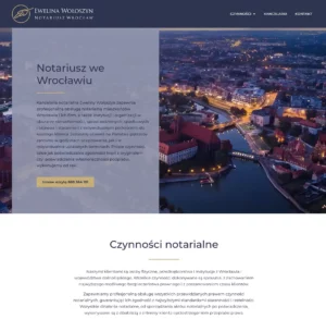 Strona internetowa notariusza we Wrocławiu - strona główna