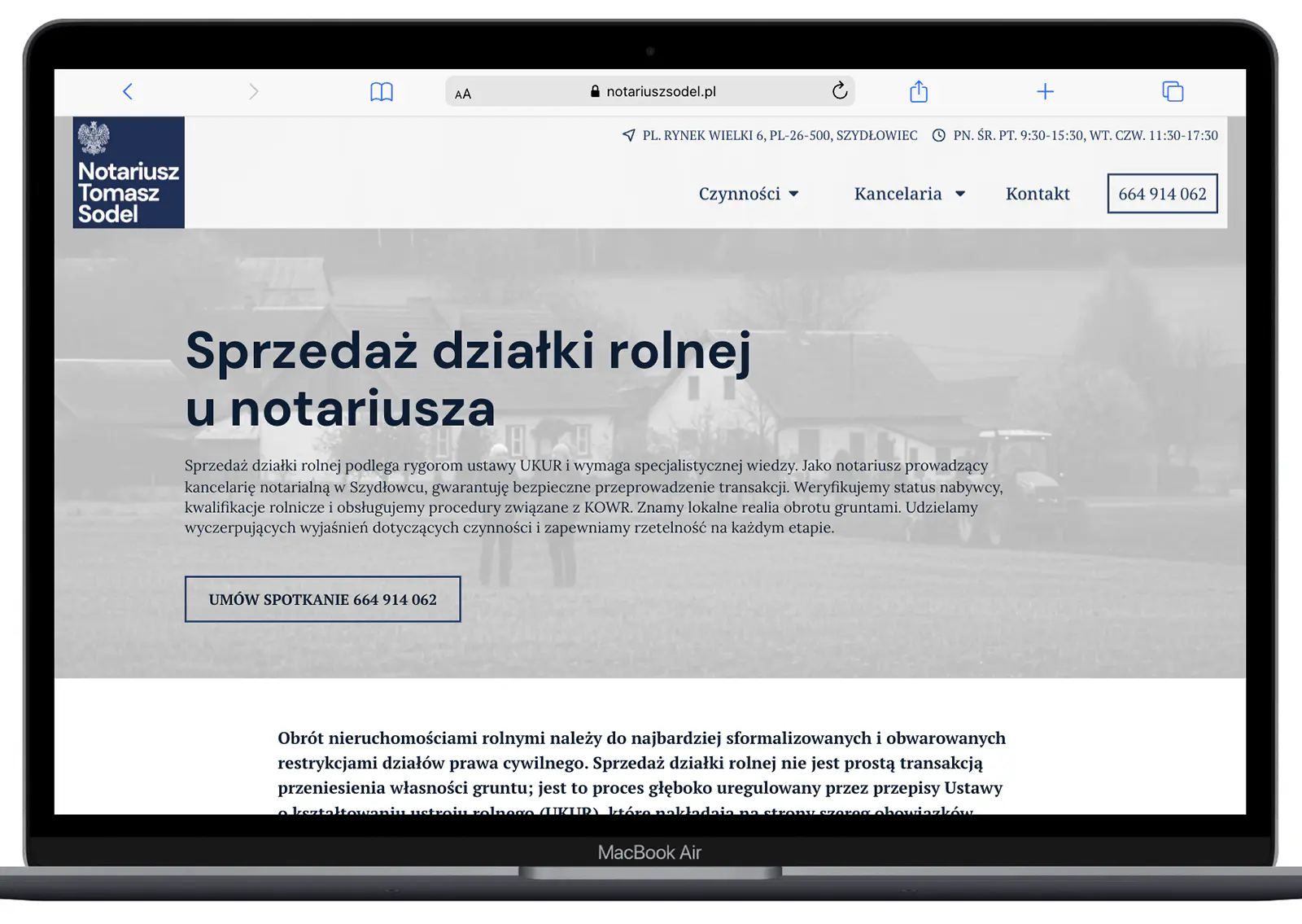 Strona internetowa notariusza 5