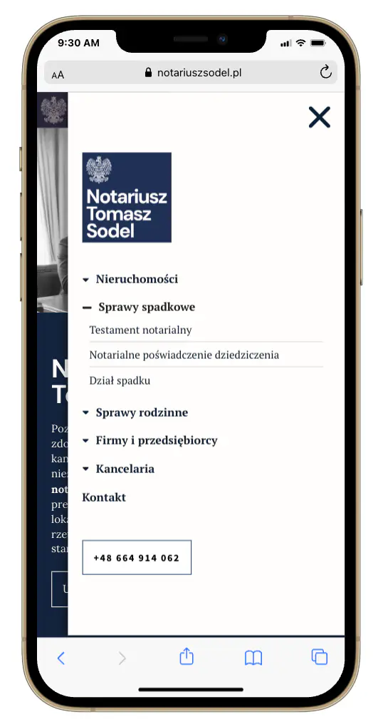 Strona internetowa notariusza 6