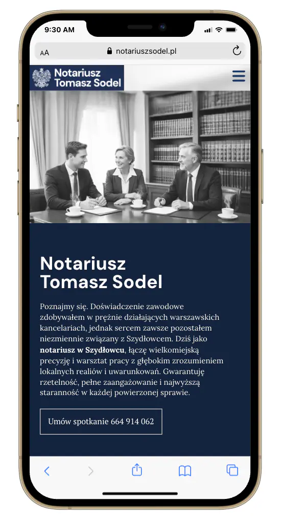 Strona internetowa notariusza 7