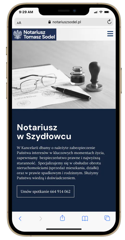 Strona internetowa notariusza 8