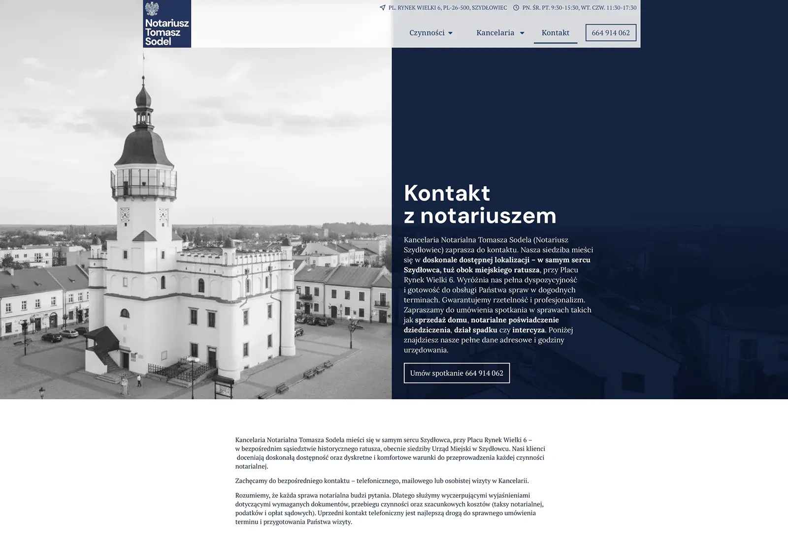 Strona internetowa notariusza 9